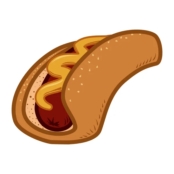 Conception de hot dog — Image vectorielle