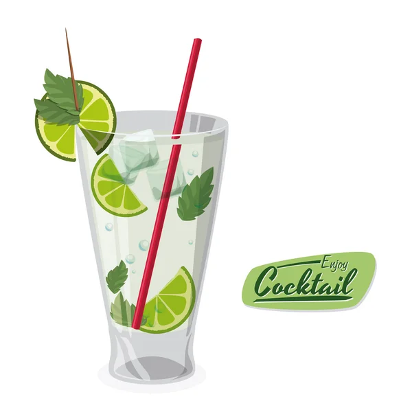 Cocktail design — Stock Vector