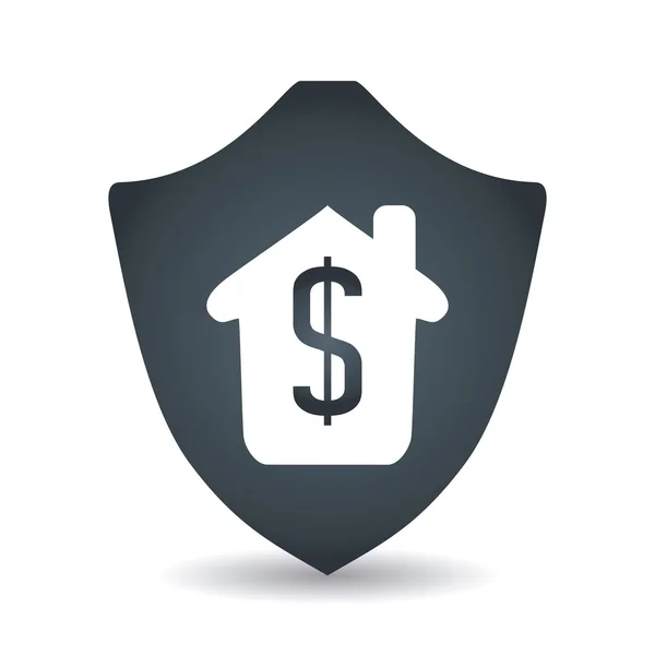 Home insurance design — Stock Vector