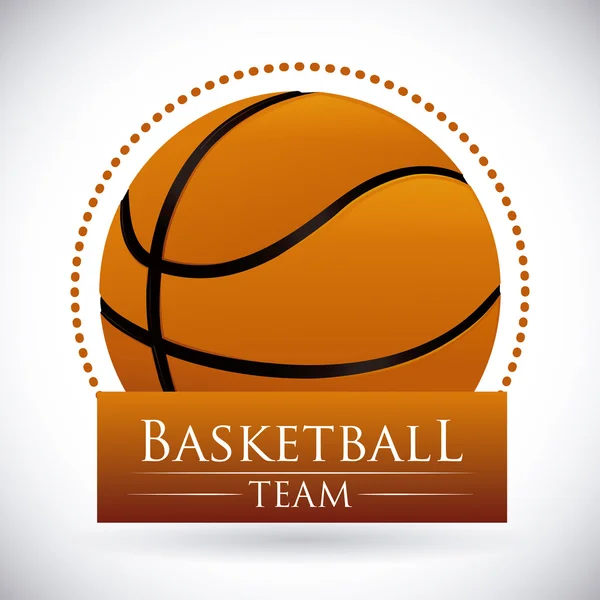 Diseño de baloncesto — Vector de stock