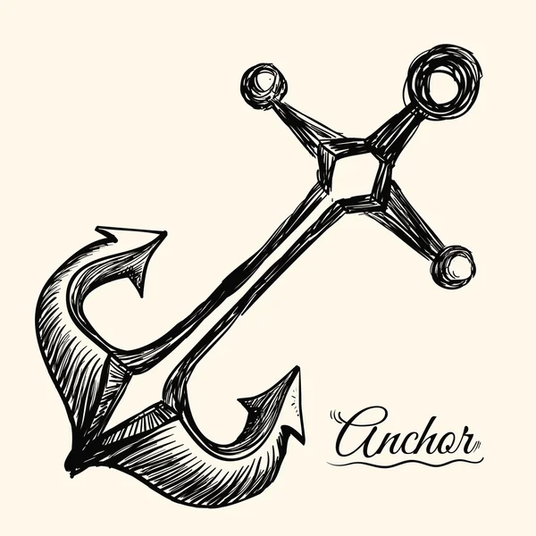 Anchor design — Stock Vector