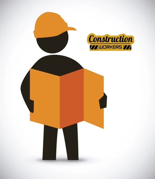 Travailleur de la construction — Image vectorielle