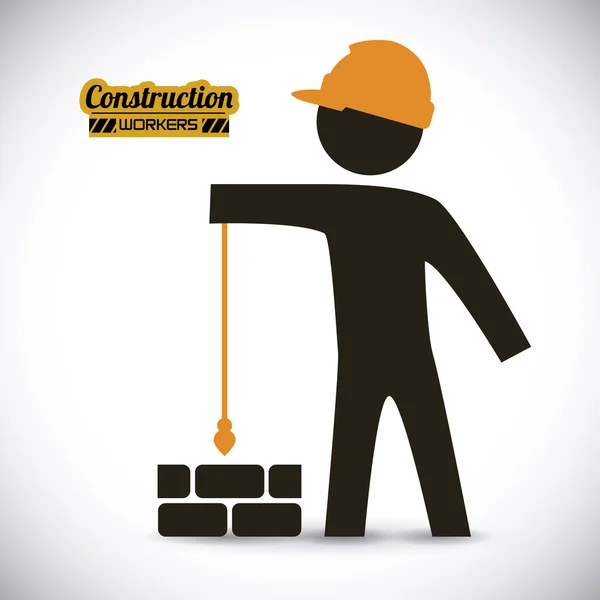 Construction worker — Stock Vector