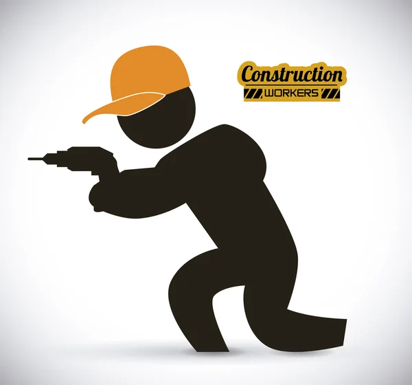 Construction worker — Stock Vector