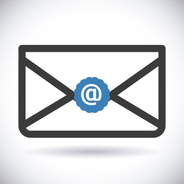 posta simgesi tasarım vektör çizim eps10 grafiği 