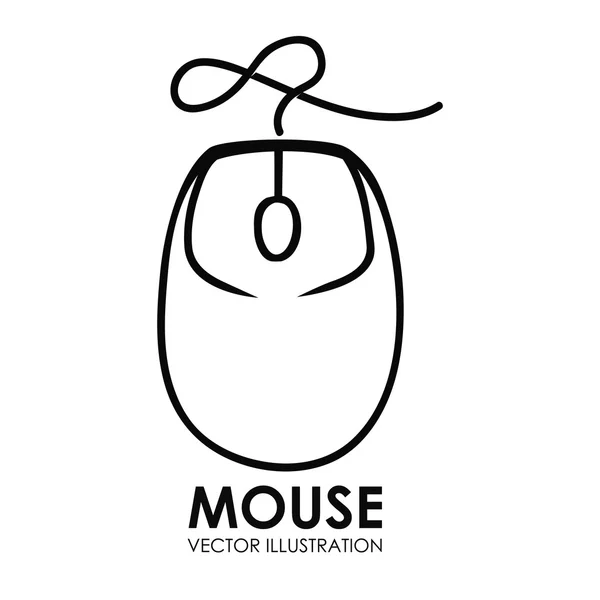 Mouse icon design vector illustration eps10 graphic — Stock Vector