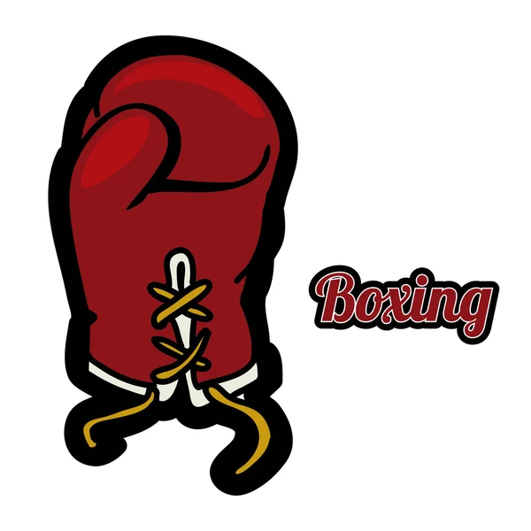 ボクシング ラベル デザイン ベクトル図 eps10 グラフィック — ストックベクタ