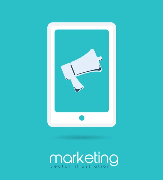 Marketing digital — Vetor de Stock