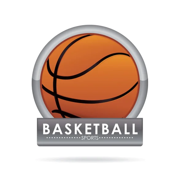 Afiche baloncesto — Vector de stock