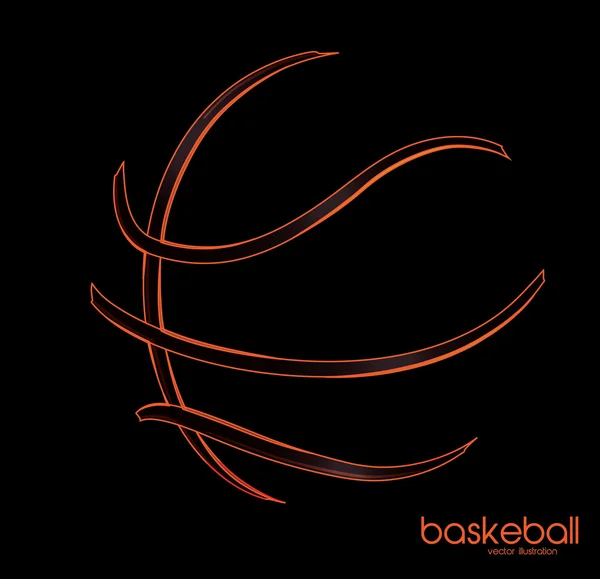Cartaz de basquetebol — Vetor de Stock