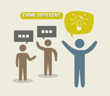 think different  clipart