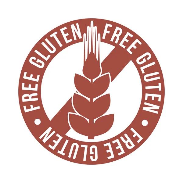 Fără gluten — Vector de stoc