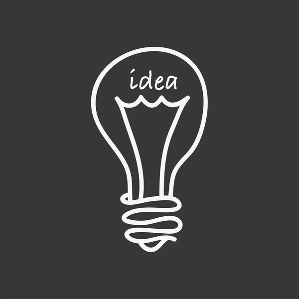 Lamp idee ontwerp — Stockvector