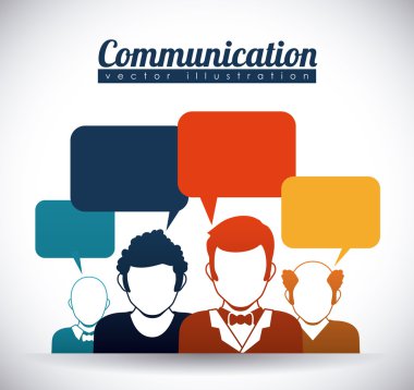 Konuşma baloncukları iletişim