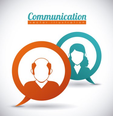 Konuşma baloncukları iletişim