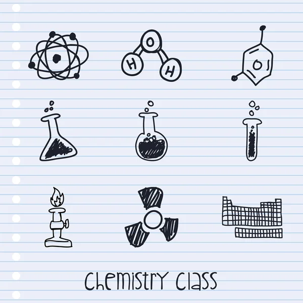 Classe de chimie — Image vectorielle