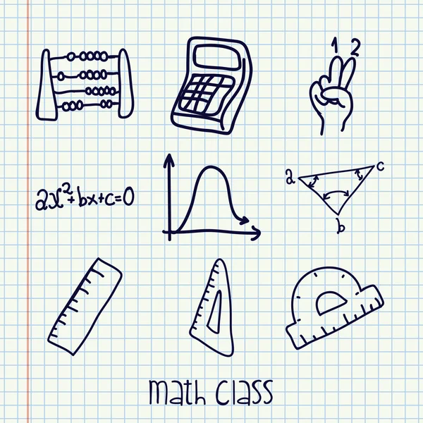 Math class design — Stock Vector