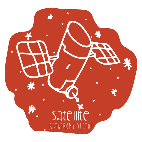 Satelliet pictogram — Stockvector