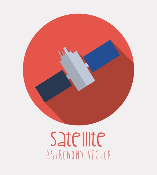 Satelliet pictogram — Stockvector