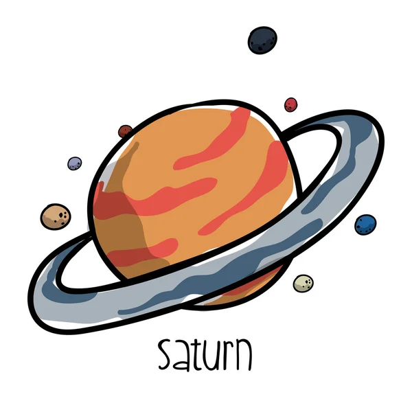 Saturn dras — Stock vektor