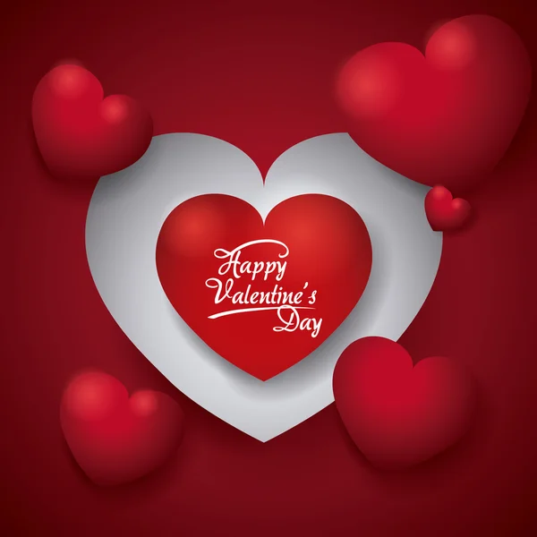 Happy valentines day — Stock Vector