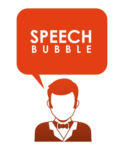 Speech bubbles communication — Stock Vector