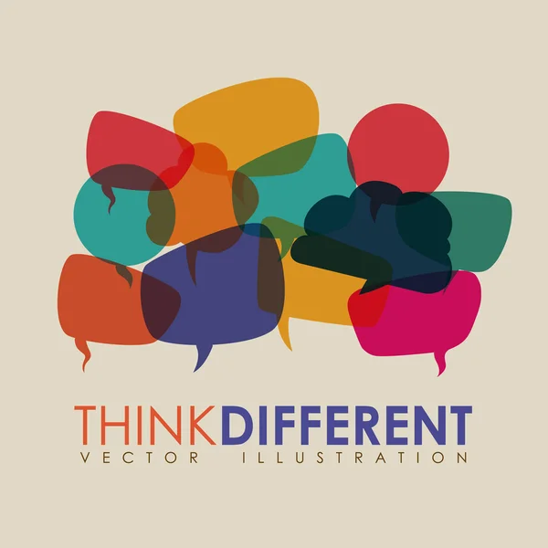 Think different — Stock Vector