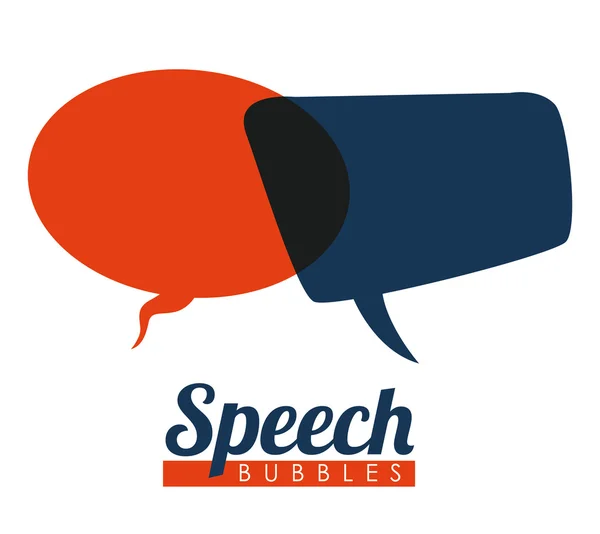 Sprechblasen Kommunikation — Stockvektor