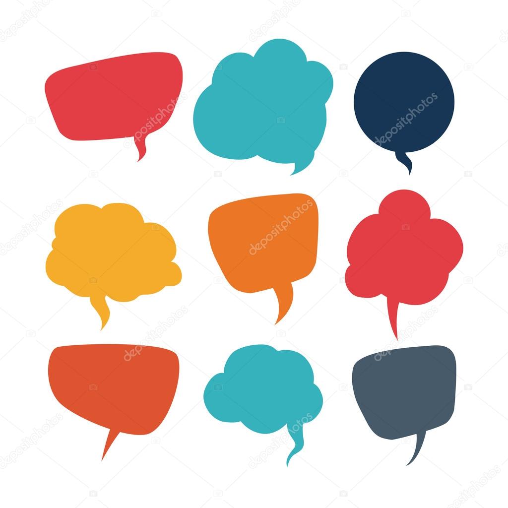 speech bubbles communication