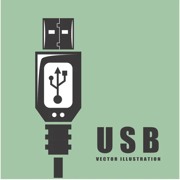 USB bağlantısı — Stok Vektör
