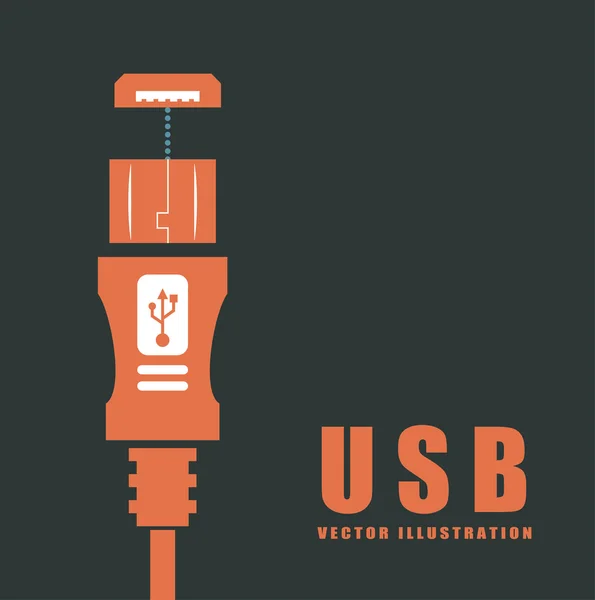 USB bağlantısı — Stok Vektör