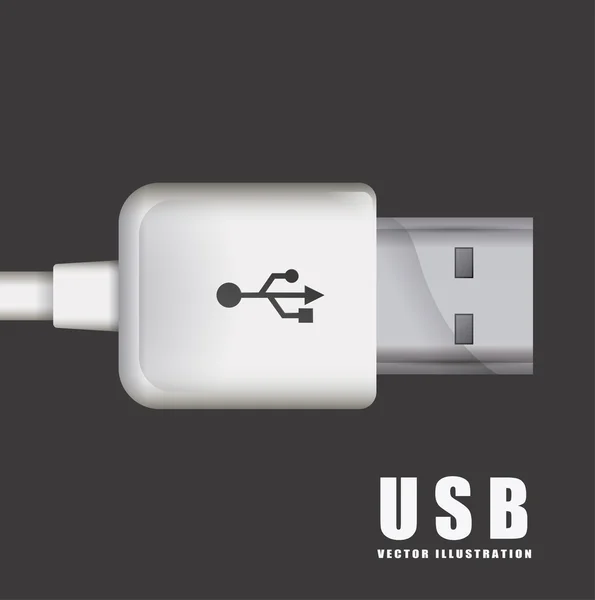 Usb connection — Stock Vector