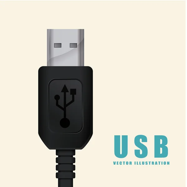 USB-anslutning — Stock vektor