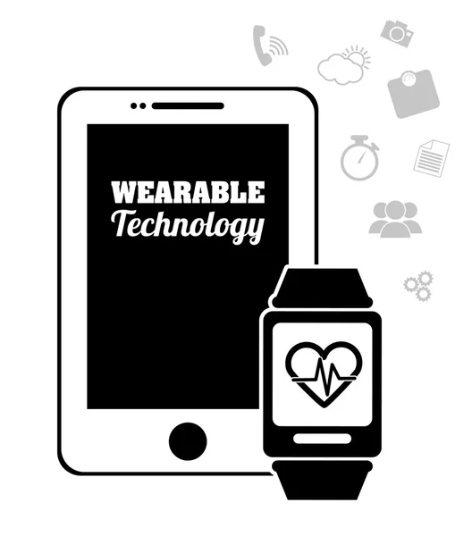 Tecnologia Wearable —  Vetores de Stock