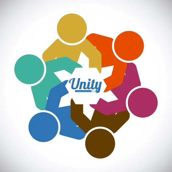 Unité peuple — Image vectorielle
