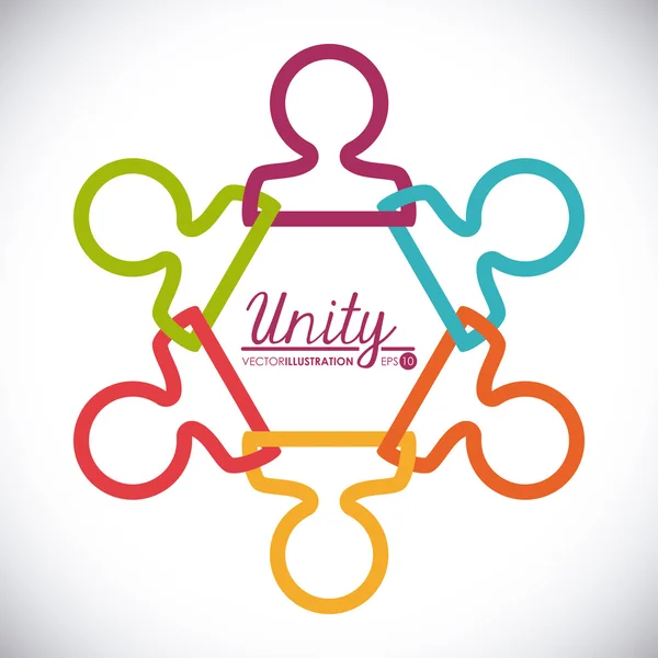 Unity människor — Stock vektor