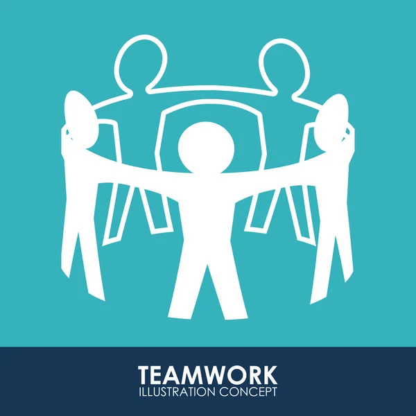 Teamwork — Stockvector