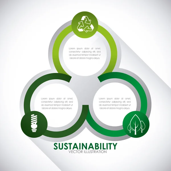 Eco sustainibility — Stockový vektor