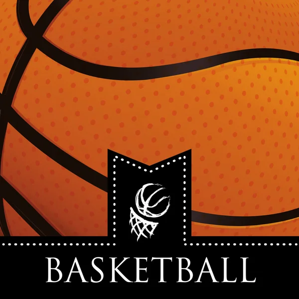 Emblema de basquete — Vetor de Stock