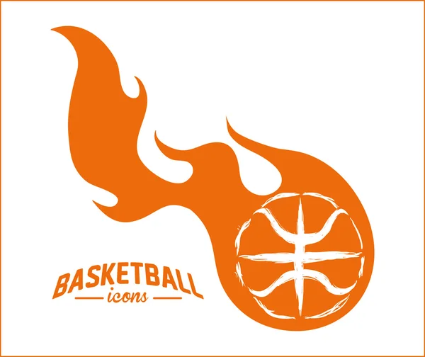 Emblema del baloncesto — Vector de stock