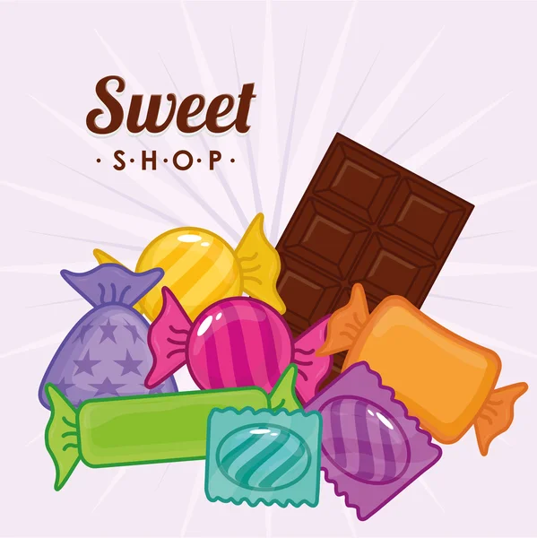 Sweet shop — Stock Vector