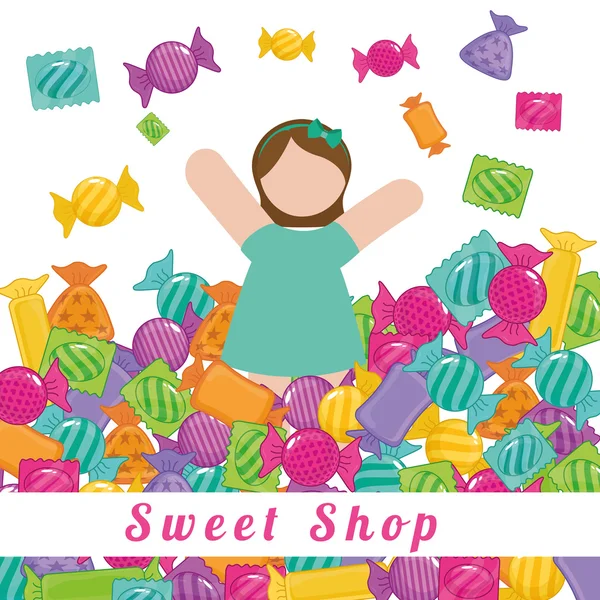 Sweet shop — Stock Vector