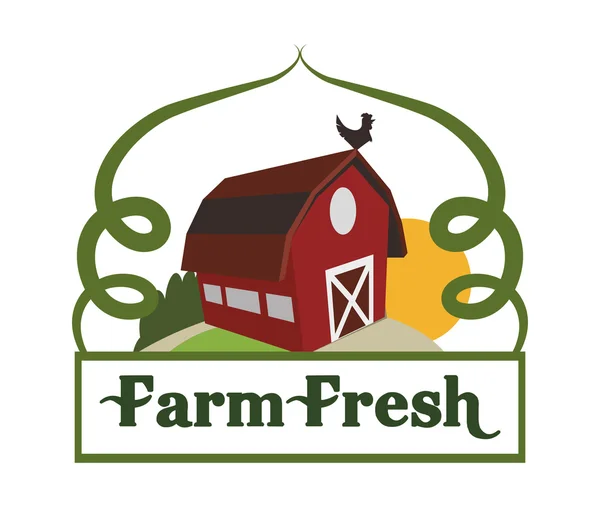 Ferme Frais — Image vectorielle