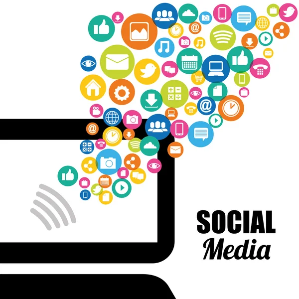 Соціальні медіа — стоковий вектор