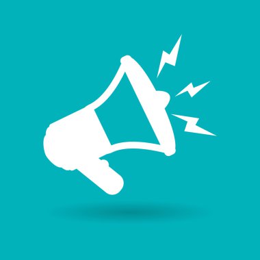 Megafon tasarım, vektör çizim.