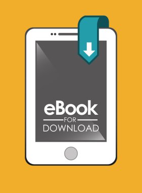 eKitap tasarımı, vektör çizim.