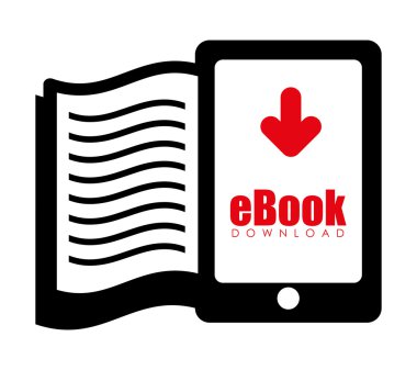 eKitap tasarımı, vektör çizim.