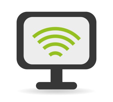 Wi-fi tasarım, vektör çizim.