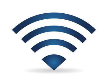 Wi-fi tasarım, vektör çizim.
