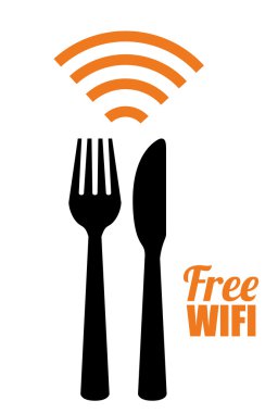 Wi-fi tasarım, vektör çizim.